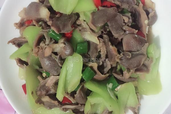 青椒炒鸭胗