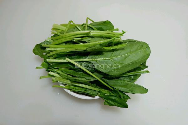 菠菜鸡蛋面的做法图解2