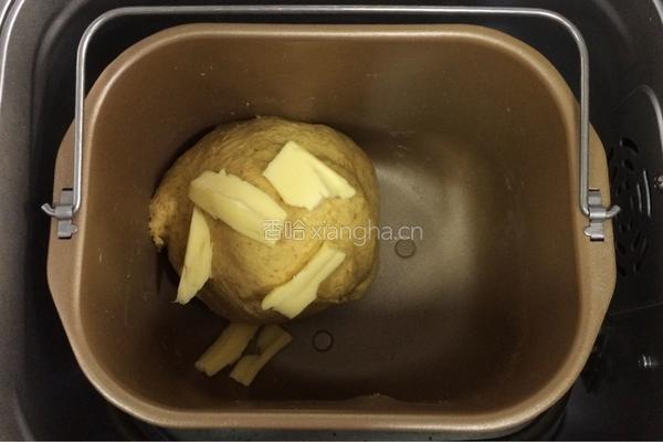 南瓜麻薯软欧包的做法图解4