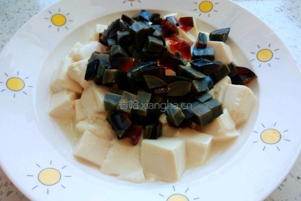 凉拌皮蛋豆腐的做法图解6