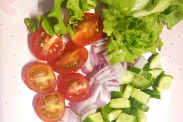轻食沙拉的做法图解2