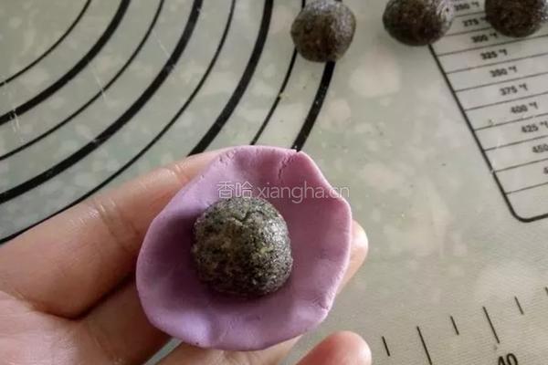 黑芝麻紫薯糯米糍的做法图解5