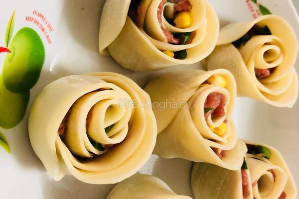 高颜值-玫瑰饺的做法图解4