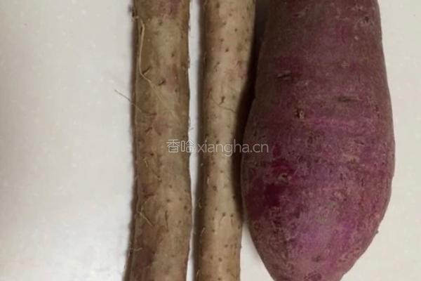 紫薯山药糯米糕的做法图解1