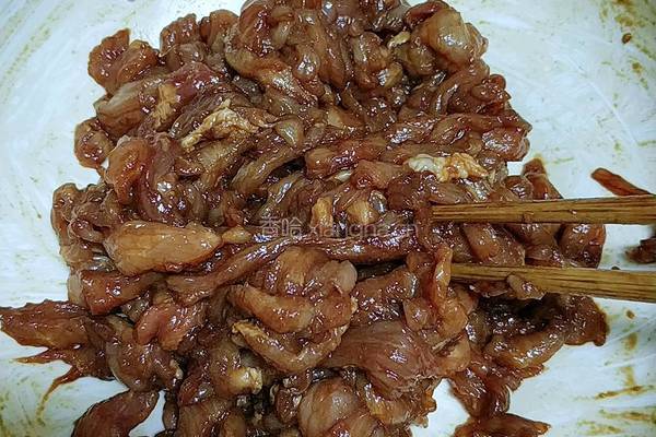 青椒肉丝的做法图解4