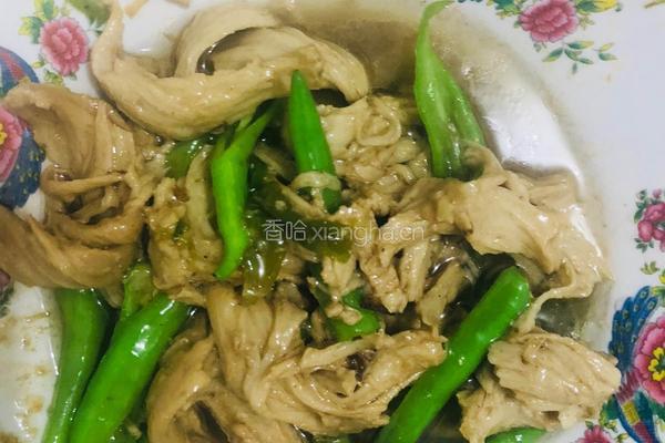 青椒面筋的做法图解3