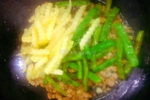 肉末土豆炒豆角的做法图解8