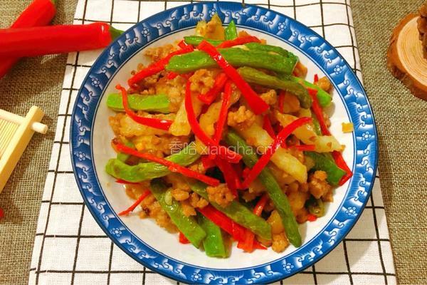 肉末土豆炒豆角的做法图解12