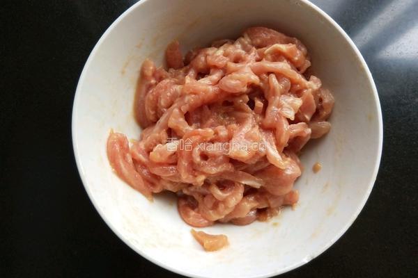 茭白炒肉丝的做法图解7