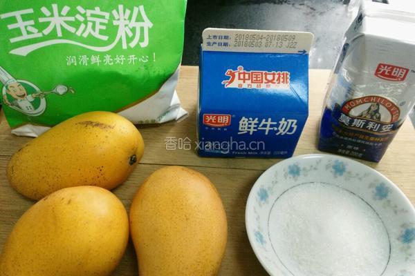 芒果椰蓉小方的做法图解1