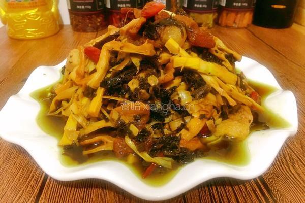 闽南咸菜炒笋的做法图解10