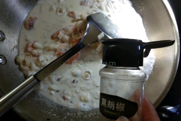 奶油虾意面的做法图解19