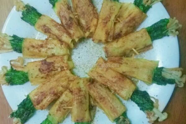 素煎豆卷金针菇的做法图解6