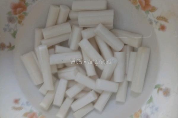 西红柿鸡蛋炒年糕的做法图解3