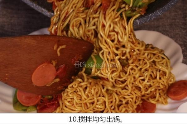 炒方便面的做法图解10