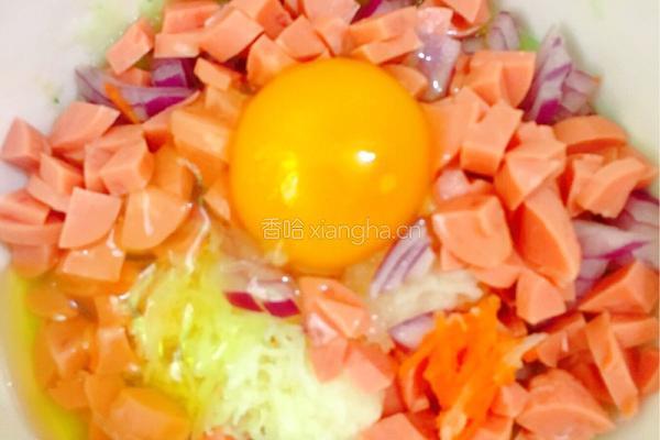 黄瓜渣土豆鸡蛋饼的做法图解3