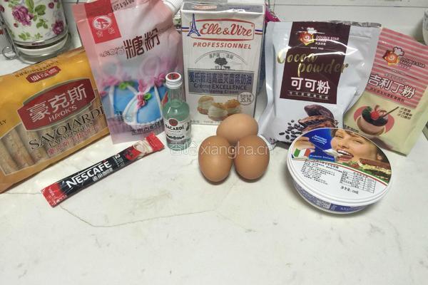 提拉米苏(6寸)的做法图解1