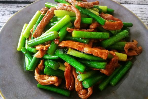 蒜苔炒肉丝的做法图解11