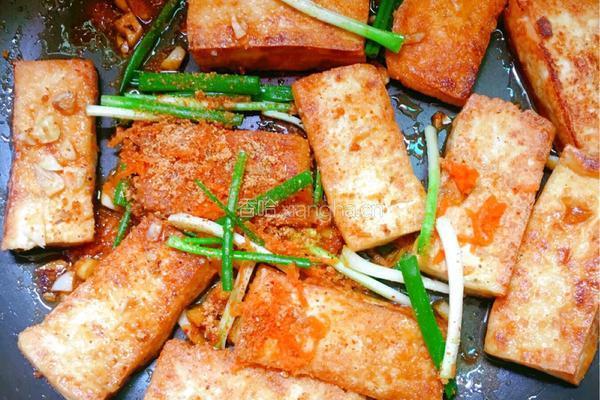 椒盐干煎豆腐的做法图解7