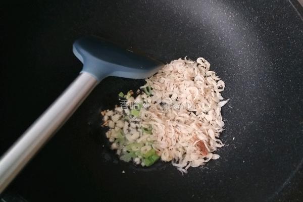 快菜炒海米的做法图解3