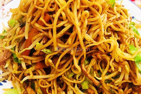 孜然肉丝炒细面的做法图解6