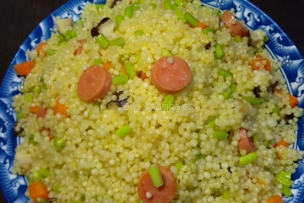 珍珠米炒饭的做法图解6