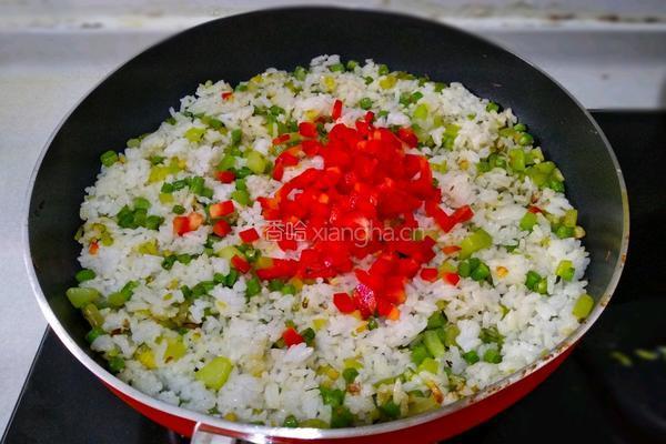 五彩炒饭的做法图解14