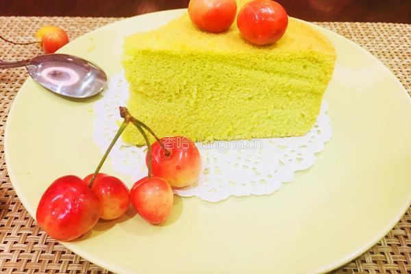 菠菜戚风蛋糕的做法图解15