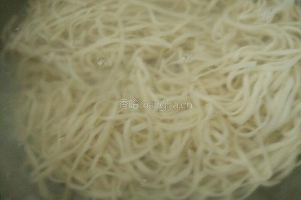 韭菜鸡蛋凉面的做法图解7