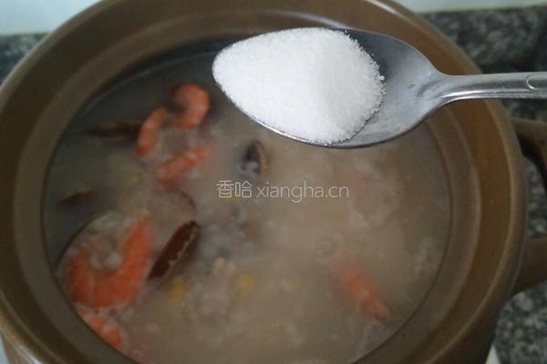金银海鲜粥的做法图解9