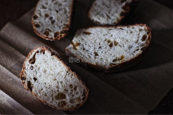 无油无糖葡萄干欧包的做法图解29