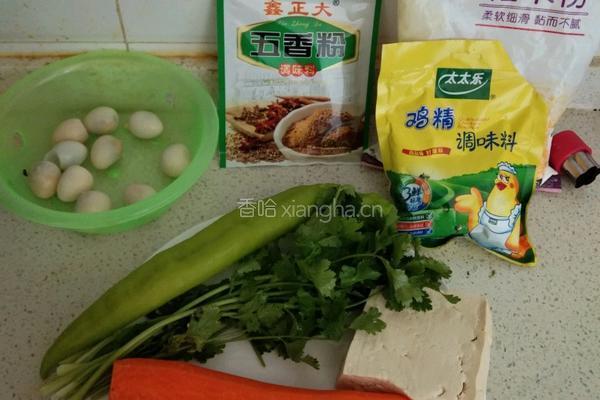 干炸素丸子与干炸鹌鹑蛋的做法图解1
