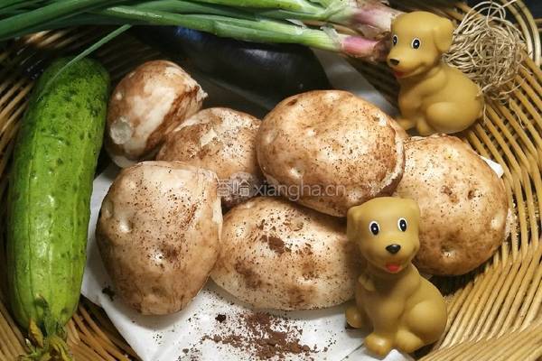 脏脏土豆馒头和香菇蘑菇馒头的做法图解6