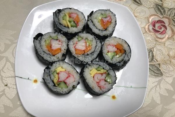 蟹棒寿司的做法图解9
