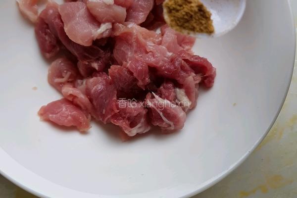 韭菜炒肉的做法图解4