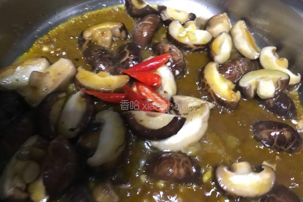 小葱爆花菇的做法图解6