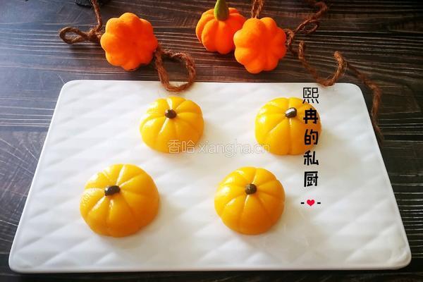 奶香糯米南瓜饼