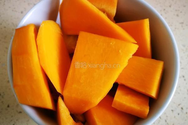 奶香糯米南瓜饼的做法图解2