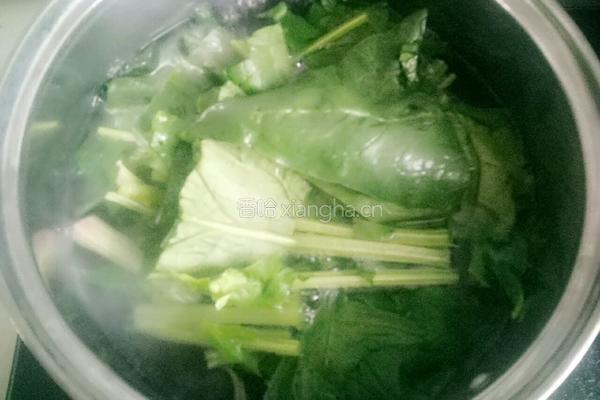 菠菜面的做法图解1
