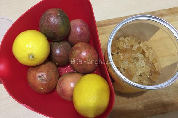 柠檬百香果茶的做法图解1