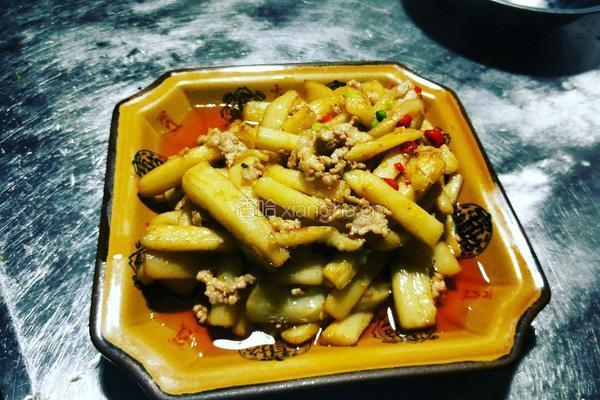 茄子肉末ฅ的做法图解6