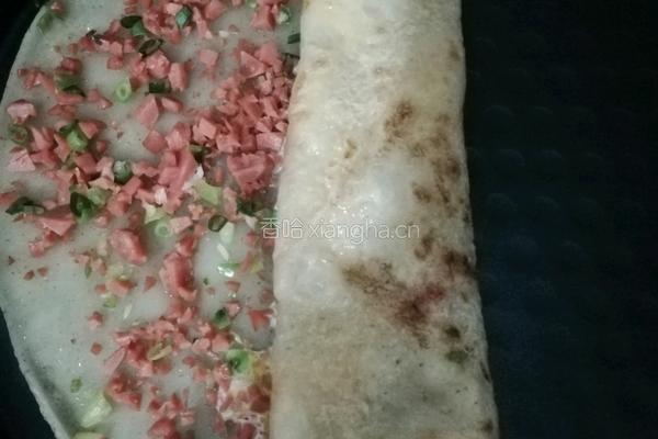 鸡蛋火腿煎饼的做法图解6