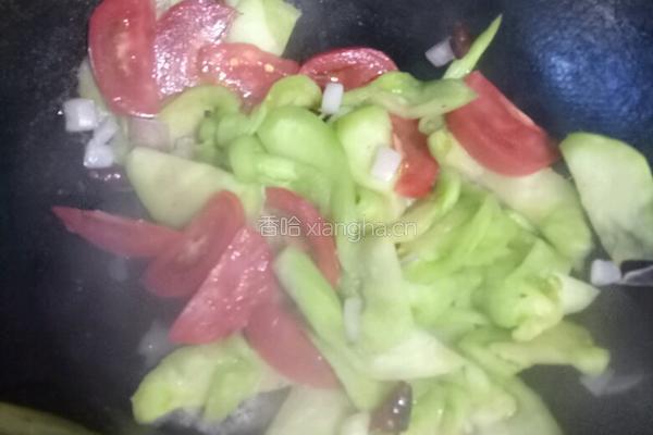 西红柿炒茄子配炒馍的做法图解5