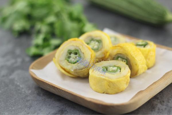 一起动手做营养的秋葵土豆泥鸡蛋卷的做法图解9