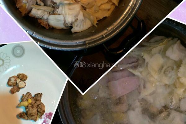 野笋火腿(云南)土鸡煲的做法图解2