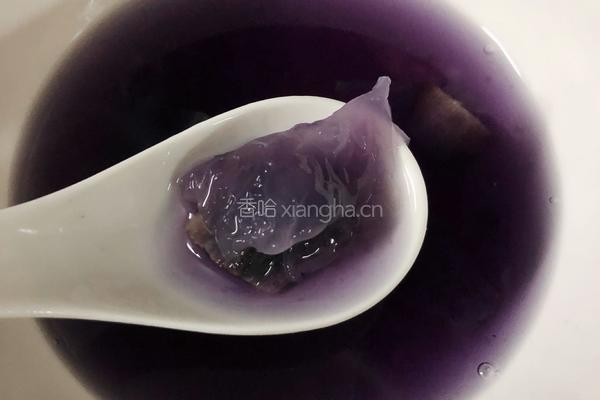 紫薯银耳西米露的做法图解5