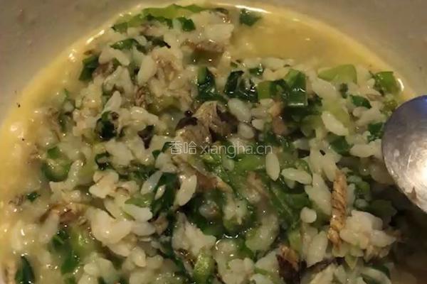 黄鳝青菜饭的做法图解4