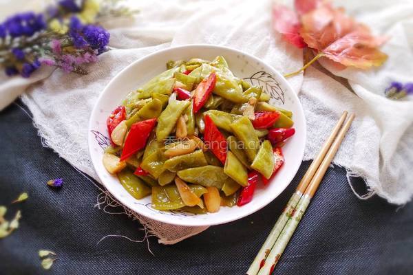 辣炒扁豆的做法图解12