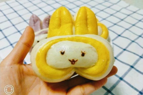 卡通兔子馒头的做法图解14