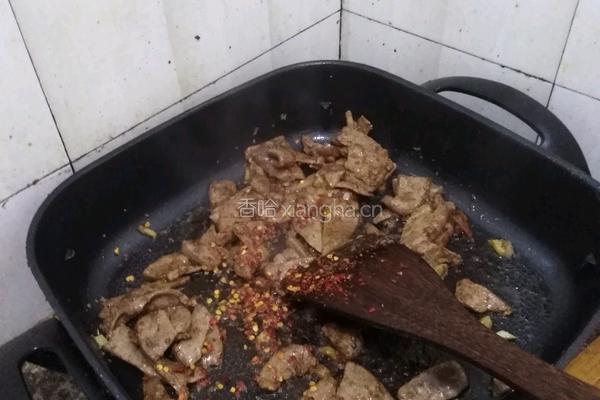 猪肝面的做法图解4